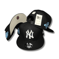 New York Yankees 9FIFTY with Blue Side Patches Black and Gray – Snapback Cap