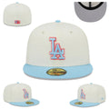 Los Angeles Dodgers Off-White and Sky Blue Brim Baseball Cap