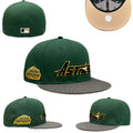 Houston Astros Cream and Olive Green Fitted Cap with Star Logo